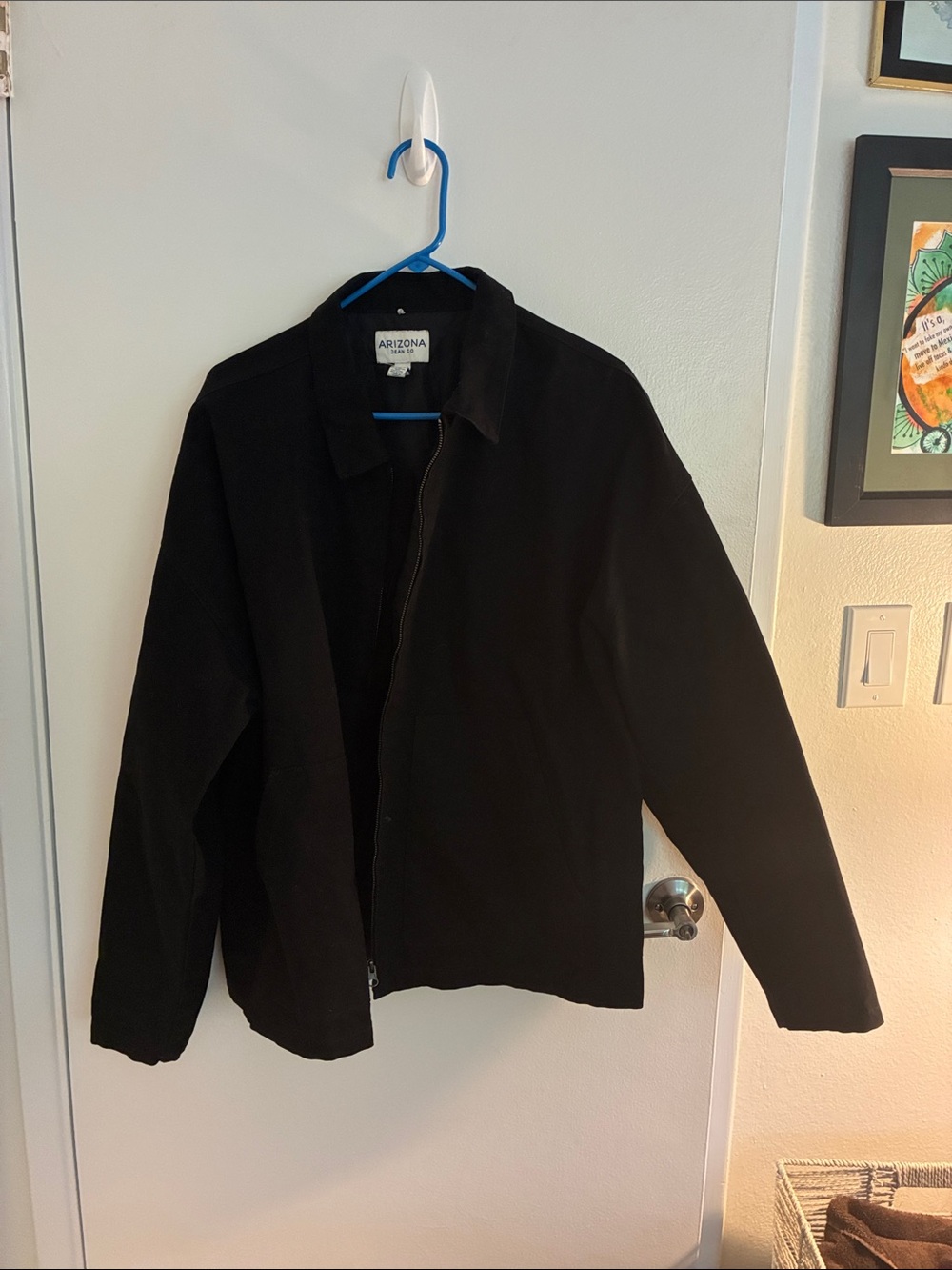 Arizona Jean Company Black Zip Shirt Jacket